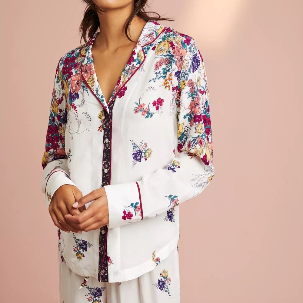 Anthropologie x Floreat Sweet Dreams Pajama Set, Size Medium - Picture 13 of 16